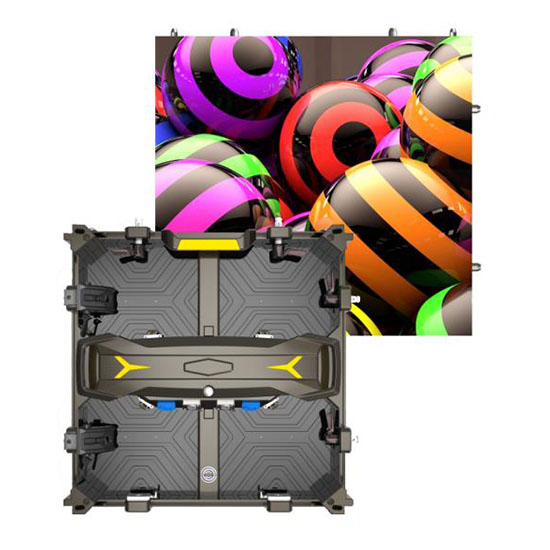 Kostengünstiges LED-Display der LDR-Serie für Innenräume LED-Bildschirm 500 x 500 mm Aluminium-Druckguss-Mietpaneel mit LED-Lampe und LED-Modulschutz